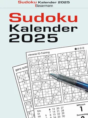 Obrázok produktu pre Bassermann 15148 Trhací kalendár Sudoku - 16,5 x 22 cm, 400 strán
