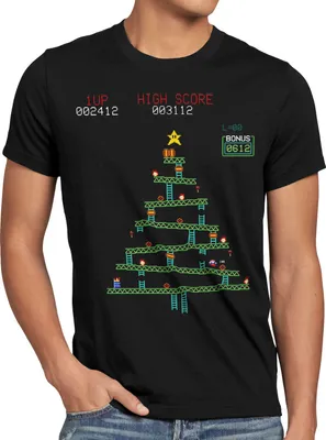 Produktbild von BaumwolleCloud Kong Weihnachten Herren T-Shirt xmas weihnachtsbaum