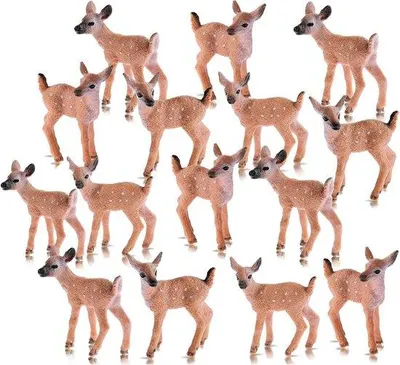 Immagine prodotto di Set in plastica con 15 animaletti in miniatura per Natale e le feste