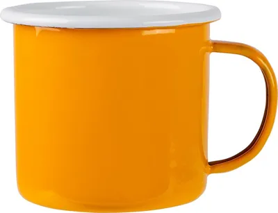 Produktbild von Argon Ta Farbige Emaille-Tasse – 375 ml – Gelb