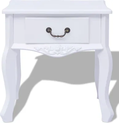 Obrázek produktu pro noční stolek vidaXL White MDF