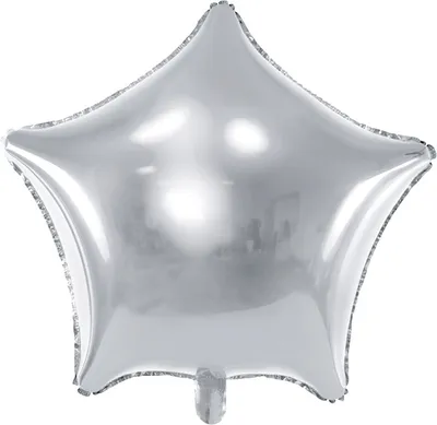 Produktbild von Stern Folienballon silber 45 cm - Einheitsgröße