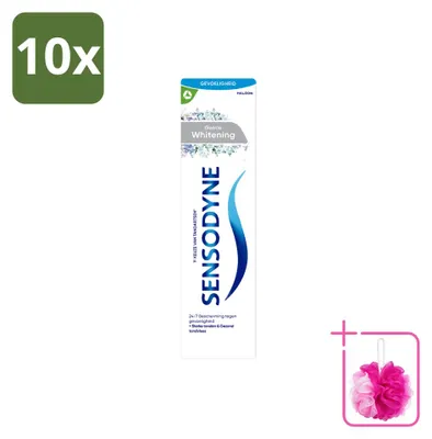 Immagine prodotto di 10 tubetti di dentifricio Sensodyne Gentle Whitening - 75 ml - Confezione risparmio - 10 pezzi
