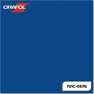 Produktbild von Plotterfolie ORACAL 751C-057G Verkehrsblau glänzend 31,5 x 20 cm