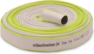 Produktbild von Ø 1 1/2 Zoll - 38 mm, 50 Meter Industrieschlauch | Bauschlauch | Flachschlauch
