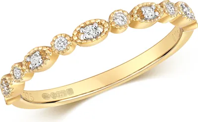 Produktbild von Funkelndes Feuer 9 Karat (375) Gold Diamant Damenring Brillant-Schliff 0.10 Karat GH - SI3-I1, 54 (17.2); TRS34769RSN