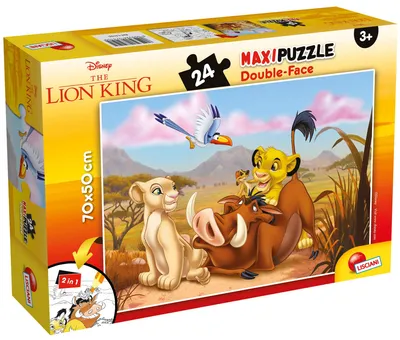 Productafbeelding van Lisciani Puzzel Df Supermaxi 24, De Leeuwenkoning, geschikt voor kinderen vanaf 3 jaar