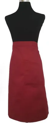 Produktbild von Schürze Kochschürze Latzschürze Grillschürze Küchenschürze Vorbinder Bauchtasche XXL Unifarbe Rot