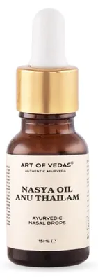 Produktbild von Art of Vedas Nasya Öl 15ml - Anu Thailam, Traditionelles Ayurvedisches Öl für die Nasenpflege