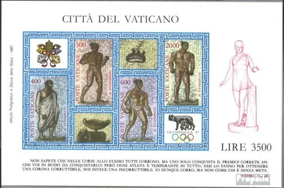 Produktbild von Briefmarken Vatikanstadt 1987 Mi Block9 (kompl.Ausg.) postfrisch Briefmarkenausstellung