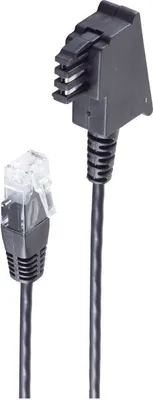 Immagine prodotto di Da spina TAE-F a spina RJ45, cavo router VDSL, nero, 3,0 m