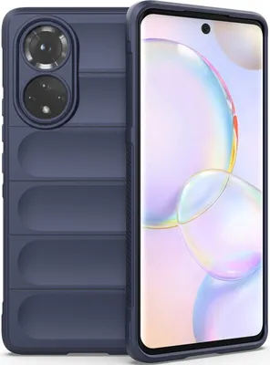Produktbild von Honor 50 Hülle, Weich TPU Silikon Stossfest Anti-rutsch Schutzhülle für Huawei Nova 9 / Honor 50 Dunkelblau
