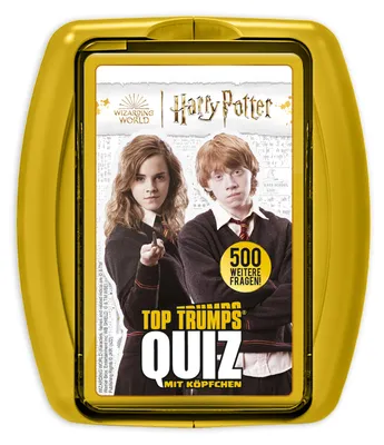 Produktbild von Top Trumps Quiz - Harry Potter Hogwarts Quizspiel Wissensspiel