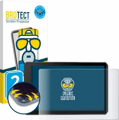 Produktbild von 2x BROTECT Fullscreen Schutzfolie für Garmin zumo XT2 Displayschutz Folie Fullcover Matt Entspiegelungsfolie