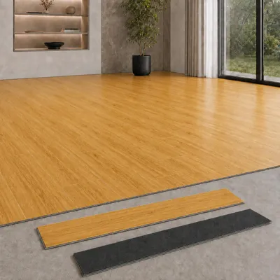Zdjęcie produktu dla Berti Graf Wodoodporna podłoga winylowa SPC 5 mm z podkładem IXPE – panele na klik 122 x 18,4 cm w dekorze drewna, Obraz wygenerowany przez AI