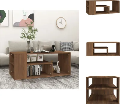 Produktbild von vidaXL Couchtisch Braun Eichen-Optik 100x50x40 cm Holzwerkstoff -  Couchtische