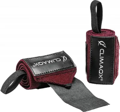Produktbild von Climaqx Handgelenkbandage, Rot, Universalgröße, Elasthan, Baumwolle, 80 mm, 450 mm, 2 Stück(e)