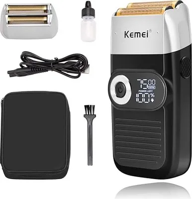 Produktbild von Kemei 2026 Herren -Elektroschütze - wiederaufladbare & drahtlose Trimmer ideal als Geschenkmänner