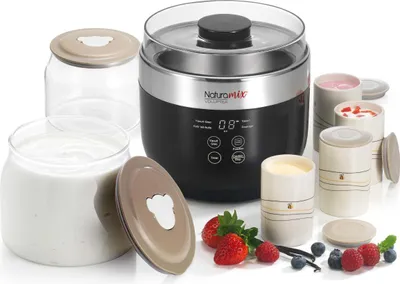 Produktbild von Joghurtbereiter 4 töpfe à 150 ml + 2 töpfe à 1,5 l 20 w Naturamix VOLUPTEA