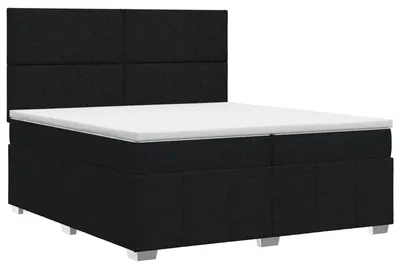 Obrázok produktu pre vidaXL Box spring posteľ s matracom čierna 200 x 200 cm látka