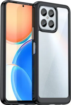 Produktbild von Schutzhülle für Honor X6 /Honor X8A /Honor X8 5G Klar Rückseite Stoßfeste TPU Silikon Bumper Hülle Schwarz