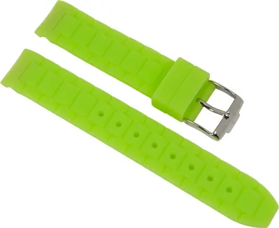 Produktbild von Jacques Lemans Rome Sports | Ersatzband 18mm Silikon grün 1-1623F