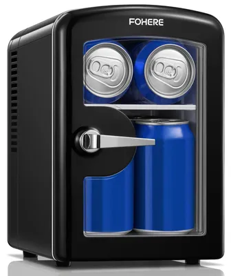 Mini-Kühlschrank 4 L, Kühl- & Heizfunktion, 220 V/12 V, schwarz