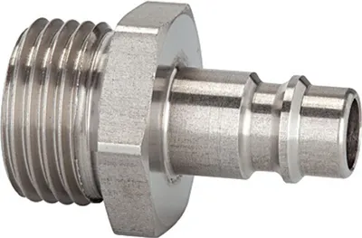 Produktbild von Riegler Nippel für Kupplungen NW 7,2-7,8, Edelstahl 1.4305, G 1/2 AG, max. 35