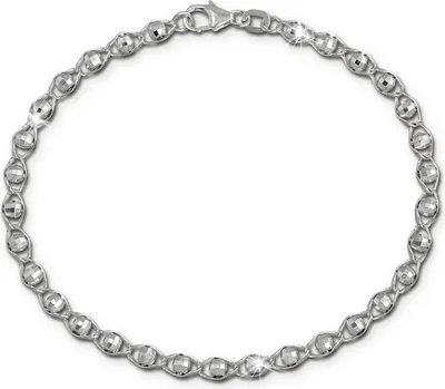 Produktbild von SilberDream 19cm Armband Kugeln Fanatsie glanz silber Damen Schmuck D2SDA2539J