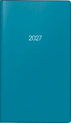 Produktbild von BRUNNEN Taschenkalender Mod. 753 2027 | A6, Kunststoff, petrol