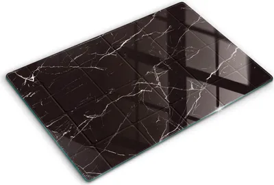 Produktbild von Glasschneideplatte - Herdabdeckplatte - 80x52 cm -Schneidebrett - Spritzschutz -Marmorfliesen