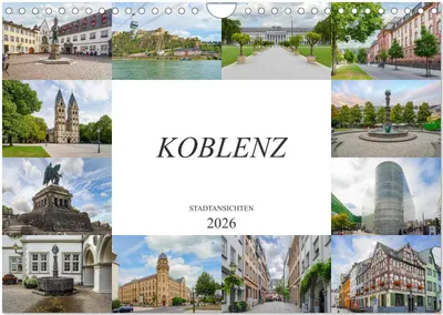 Obrázok produktu pre Pohľady na mesto Koblenz (nástenný kalendár 2026 DIN A4 na šírku), CALVENDO mesačný kalendár