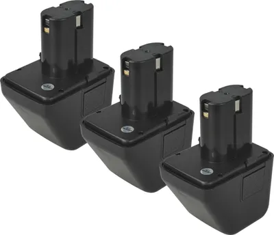 Produktbild von vhbw 3x Akku kompatibel mit Gesipa Accubird, Firebird, Punchbird, Powerbird Werkzeug, Blindniet-Setzgerät (3000 mAh, NiMH, 12 V)