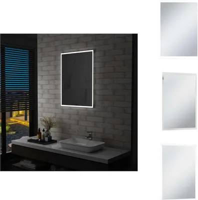 Produktbild von vidaXL Badezimmer-Wandspiegel mit LEDs 60x80 cm -  Spiegel