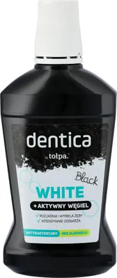 Zdjęcie produktu dla Dentica Płyn Do Płukania Ust Wybielający Z Aktywnym Węglem 500 Ml