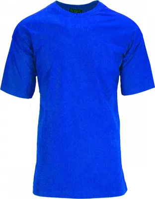 Produktbild von Megaman Jeans T-Shirt Oversize Sommer T-Shirt Tee Long-Tee Basic Shirt Kurzarmshirt Unifarben M Ultramarinblau