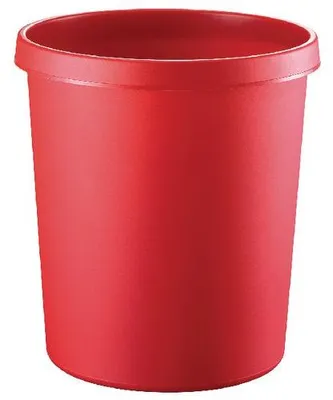 Produktbild von helit Papierkorb 18 Liter PE rund rot