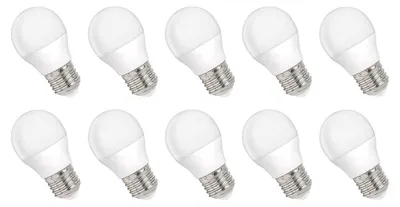 Productafbeelding van Spectrum LED Kogellamp P45 E27 Mat - 4W 320lm 3000K - Warmwit - Vervangt 29W - 10 stuks