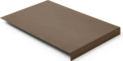 Produktbild von Mauspad Leder Taubengrau cm 20x32 - Mousepad Struktur aus Stahl mit Kantenschutz - Hergestellt in Italien