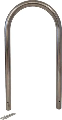 Produktbild von Fahrradanlehnbügel 115 x 58 cm Edelstahl Ø 60 mm Einbetonieren Fahrradständer ParkerTyp U