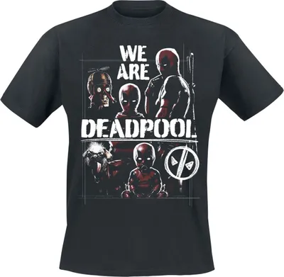 Productafbeelding van Deadpool T-shirt voor heren, model "We Are Deadpool", zwart, maat XXL