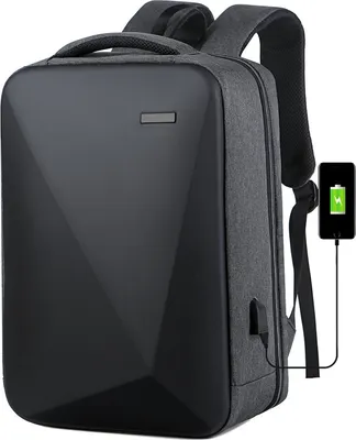 Produktbild von Business Rucksack Laptop Anti-Diebstahl Backpack Wasserdicht in Grau Laconi