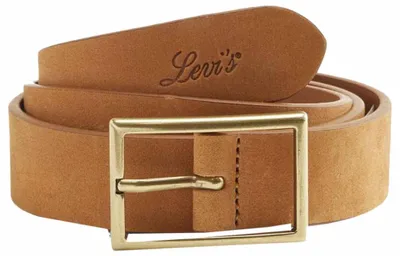 Imagen del producto de LEVIS - Cinturón para mujer, modelo RECTANGLE BUCKLE, color COGNA en ante, referencia FA191079, talla 75