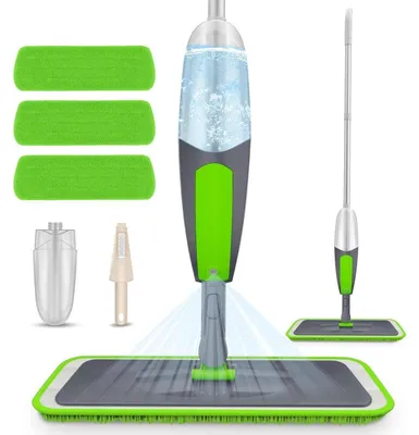 Produktbild von ILAVCOOL Sprühwischer Bodenwischer mit Sprühfunktion und 3 wiederverwendbaren Wischpads