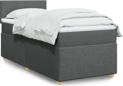 Produktbild von Maison Exclusive - Boxspringbett mit Matratze Dunkelgrau 90x200 cm Stoff