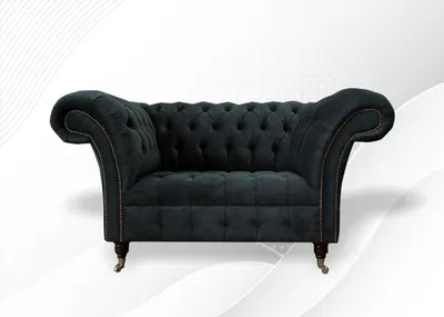 Produktbild von Chesterfield 1 Sitzer Couch Polster Sitz Textil Stoff Leder Couchen Sofas Sofa