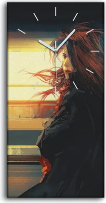 Produktbild von Küchenuhr Bürouhr Leinwand Uhr Geräuschlos Kunstdruck 30x60 Malerei Kunst Frauen - weiße Hände