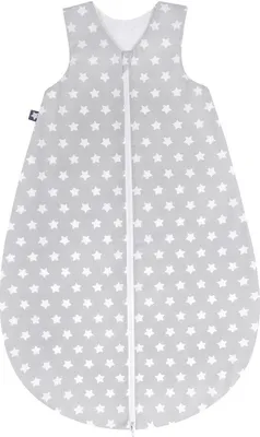 Produktbild von Julius Zöllner Schlafsack Sommerschlafsäckchen Sterne grau 110 cm
