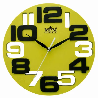 Obrázok produktu pre Nástenné hodiny MPM, 3064.40 - zelená, 25cm