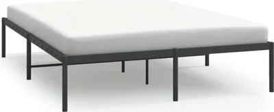 Produktbild von vidaXL Bettgestell Metall Schwarz 140x200 cm